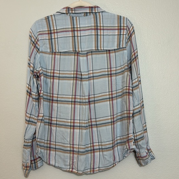 Y2K Abercrombie & Fitch Moose Logo Plaid Button Down - Picture 5 of 5